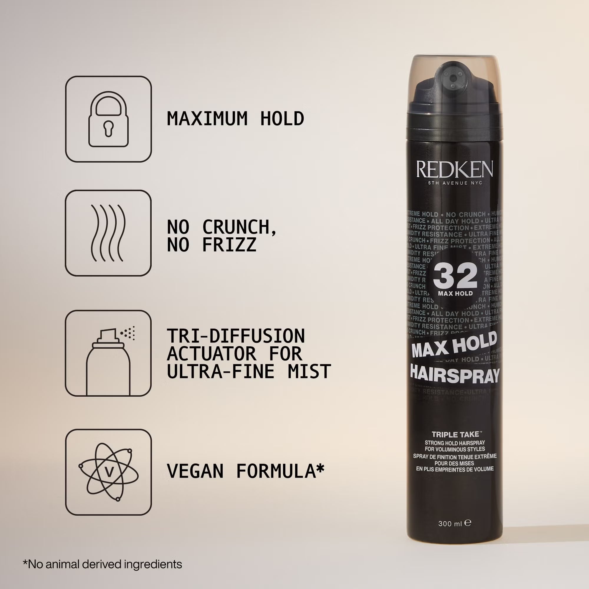 REDKEN Triple Take 32 Max Hold Hairspray